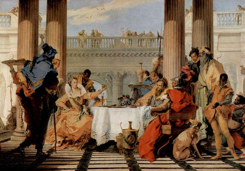 Giovanni Battista Tiepolo Das Bankett der Cleopatra